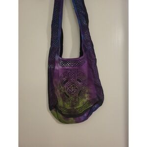 Indya Artisan Tie-Dye Celtic Knot Shoulder Bag